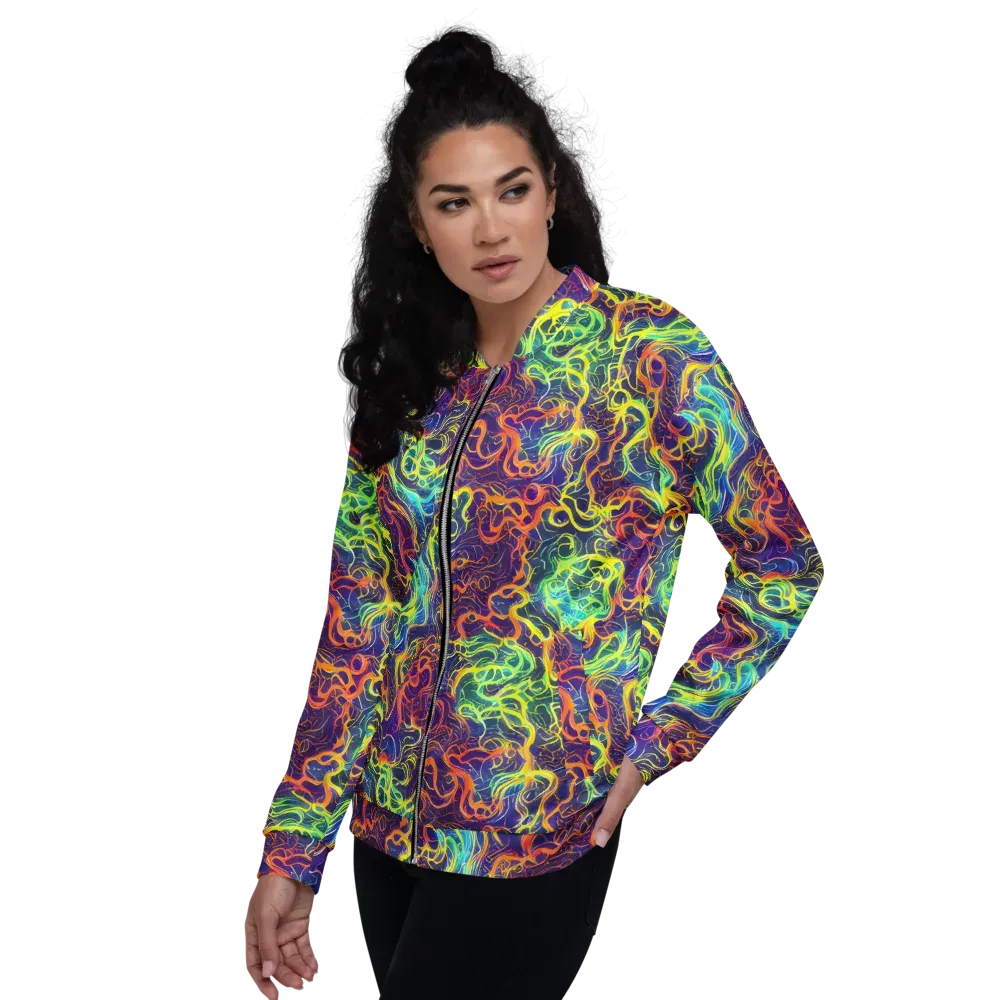Afterdark Surge on Bomber Jacket — Left