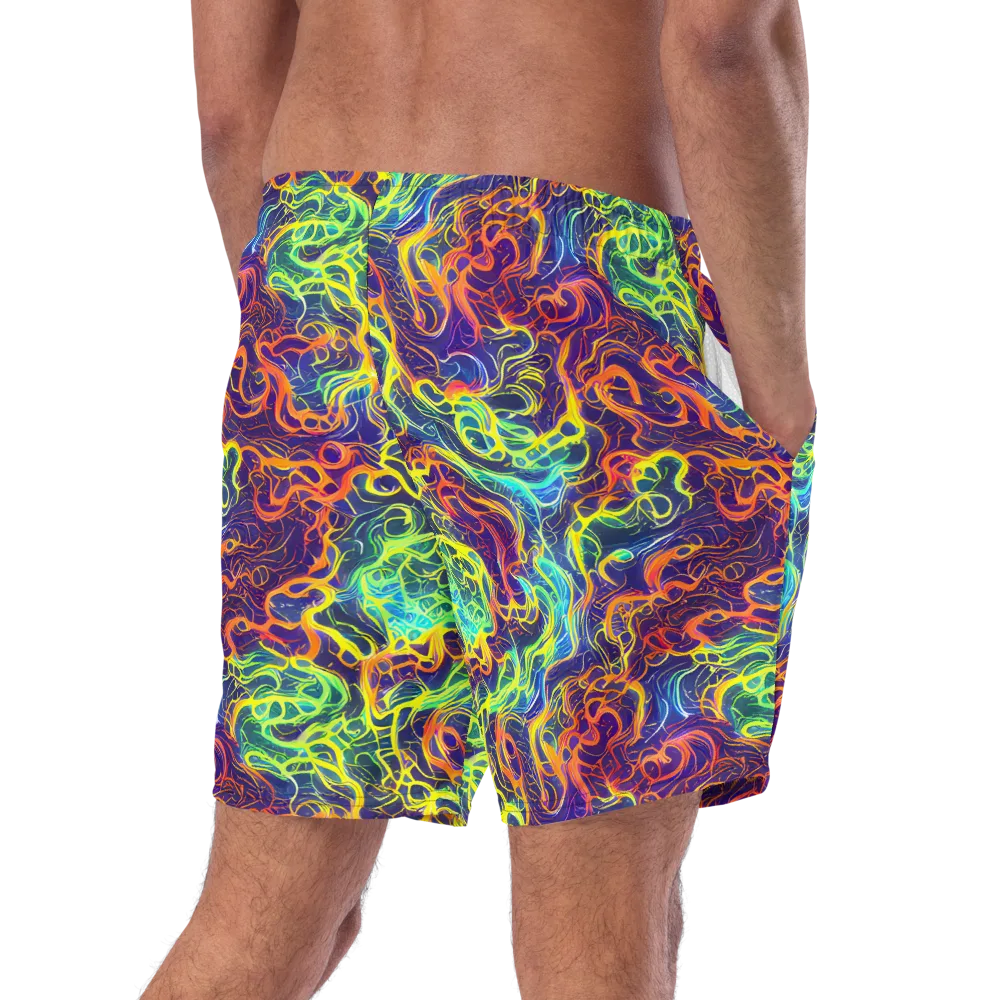 Afterdark Surge on Swim Trunks — Right Back