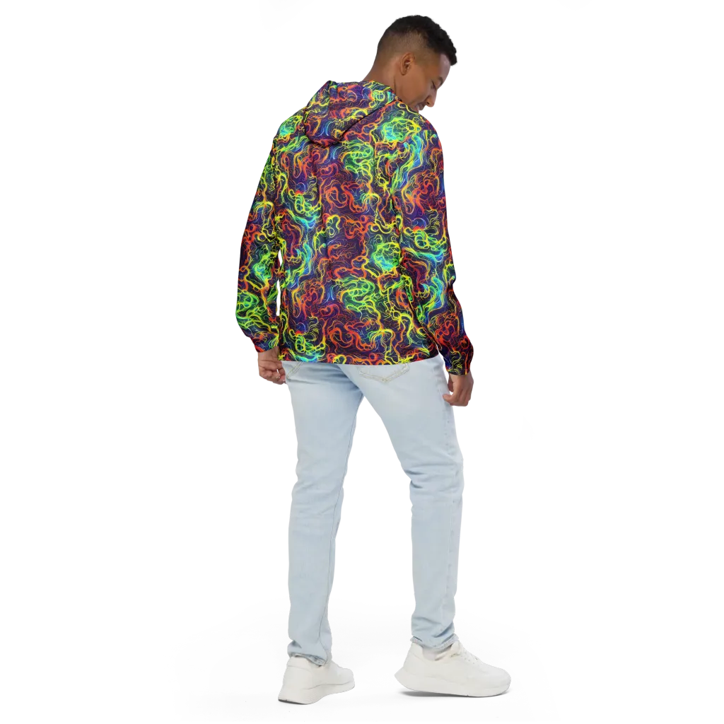 Afterdark Surge on Men's Windbreaker — Back