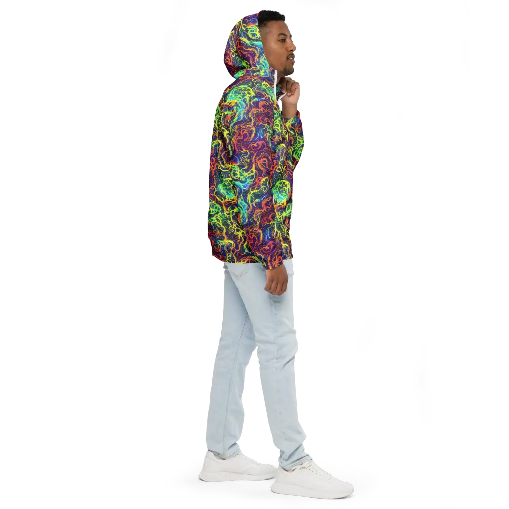 Afterdark Surge on Men's Windbreaker — Right