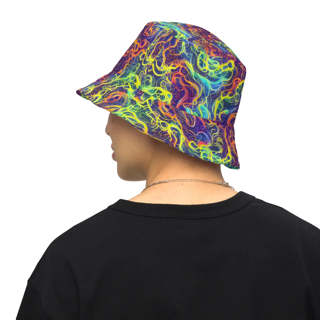 Afterdark Surge on Reversible Bucket Hat — Back Inside