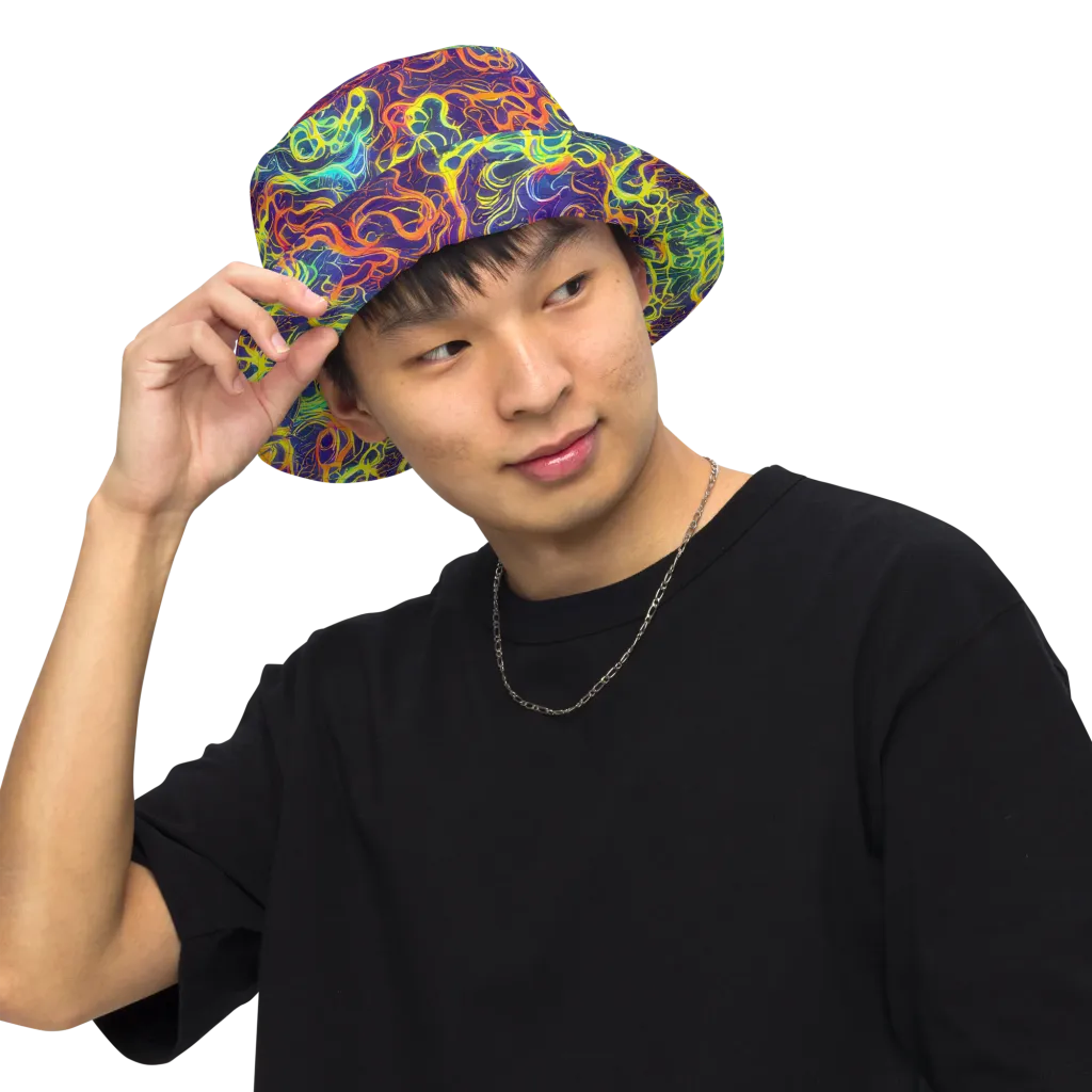 Afterdark Surge on Reversible Bucket Hat — Front Inside