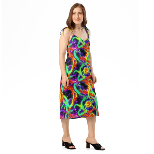 Cosmic Flare on a Slip Dress