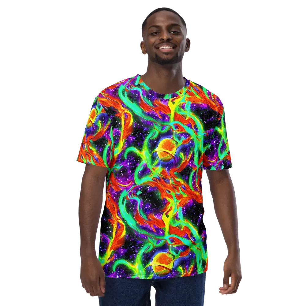 Cosmic Flare on Men's Crew Neck T-Shirt — Front