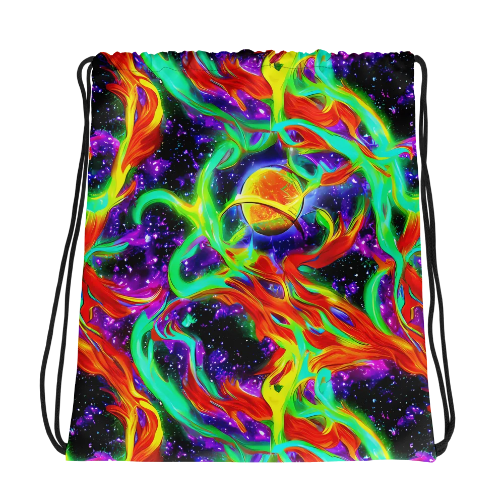 Cosmic Flare on Drawstring Bag — Photo