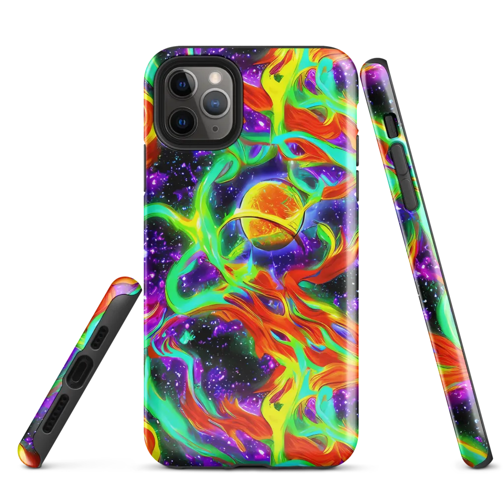 Cosmic Flare on Tough Case for iPhone® — Front