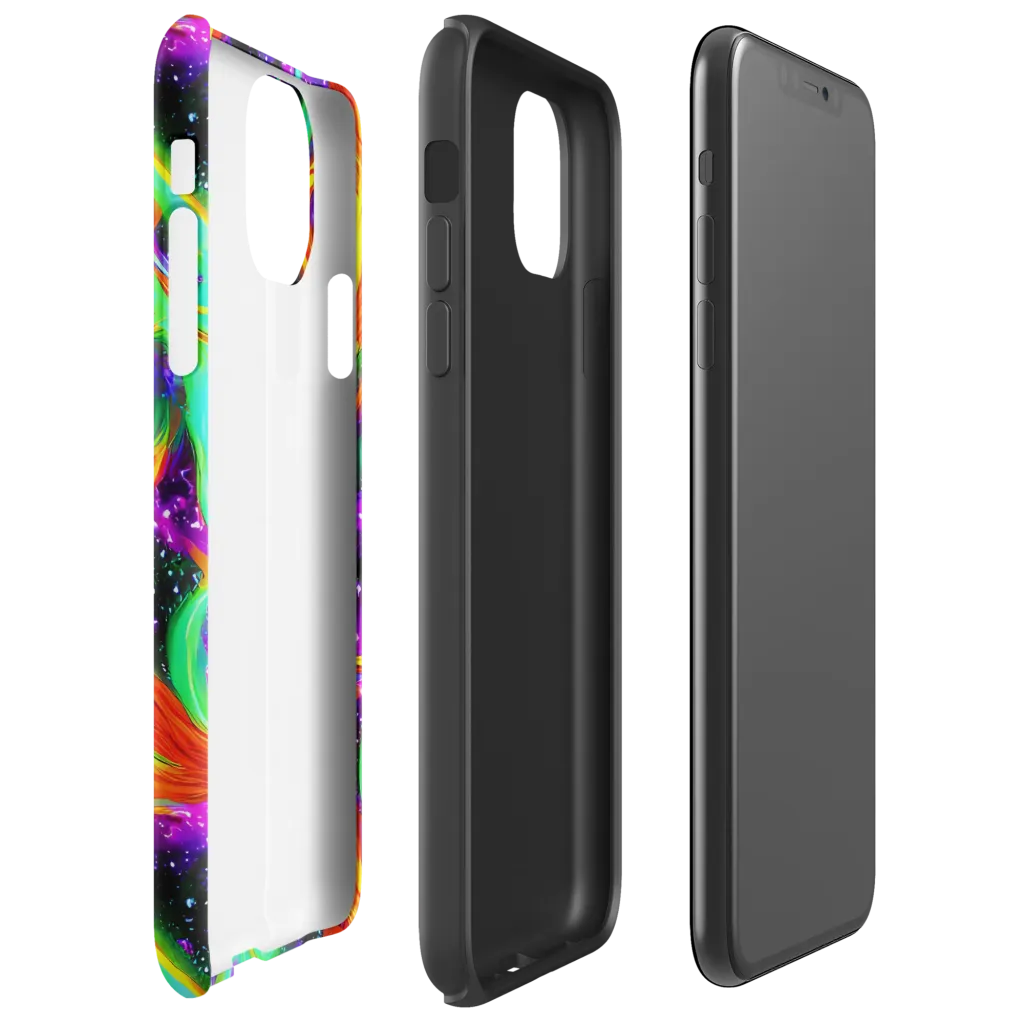 Cosmic Flare on Tough Case for iPhone® — Right