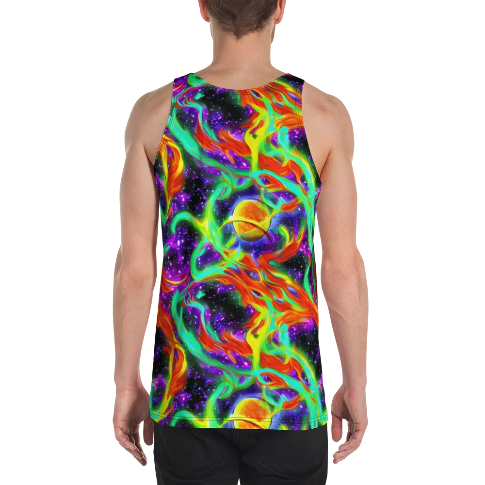 Cosmic Flare on Men's Tank Top — Back