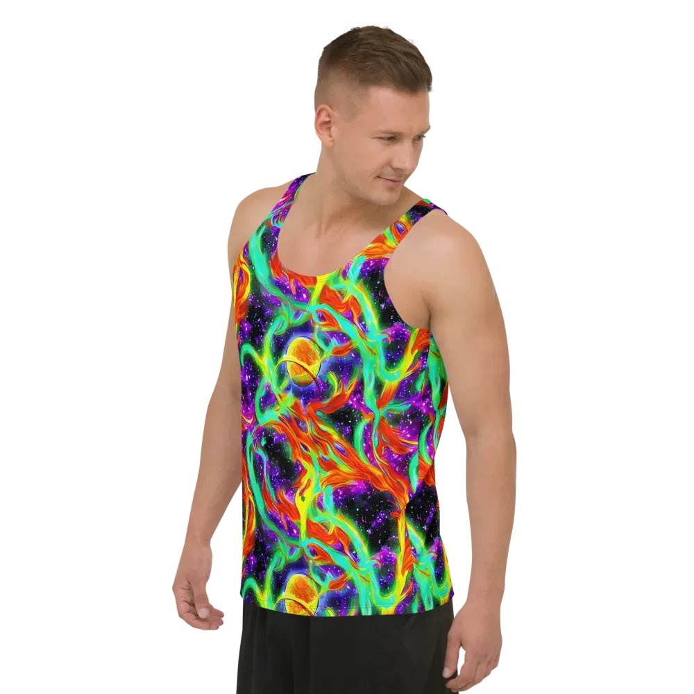 Cosmic Flare on Men's Tank Top — Left Front