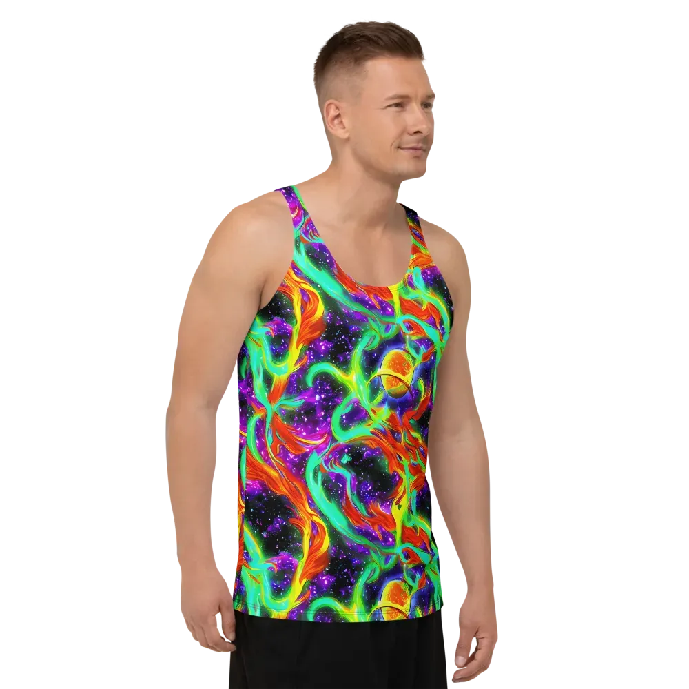 Cosmic Flare on Men's Tank Top — Right Front