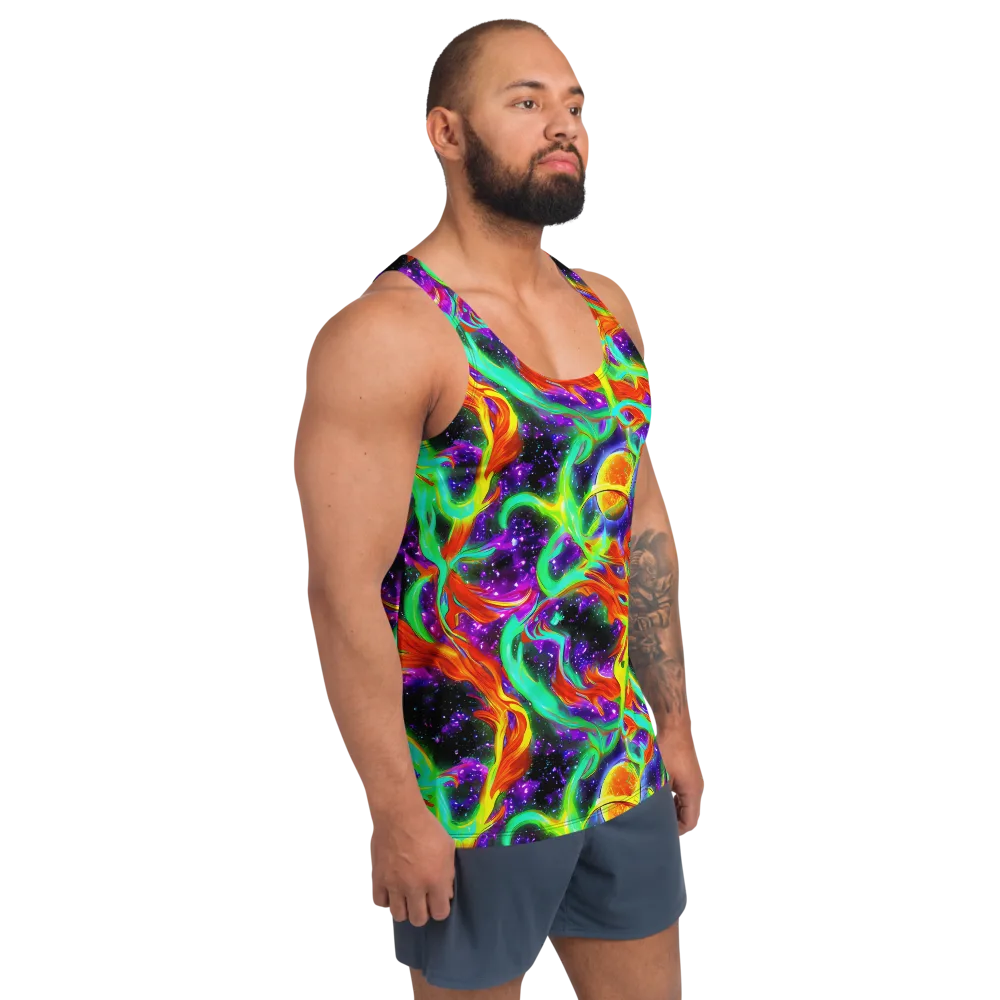 Cosmic Flare on Men's Tank Top — Right Front