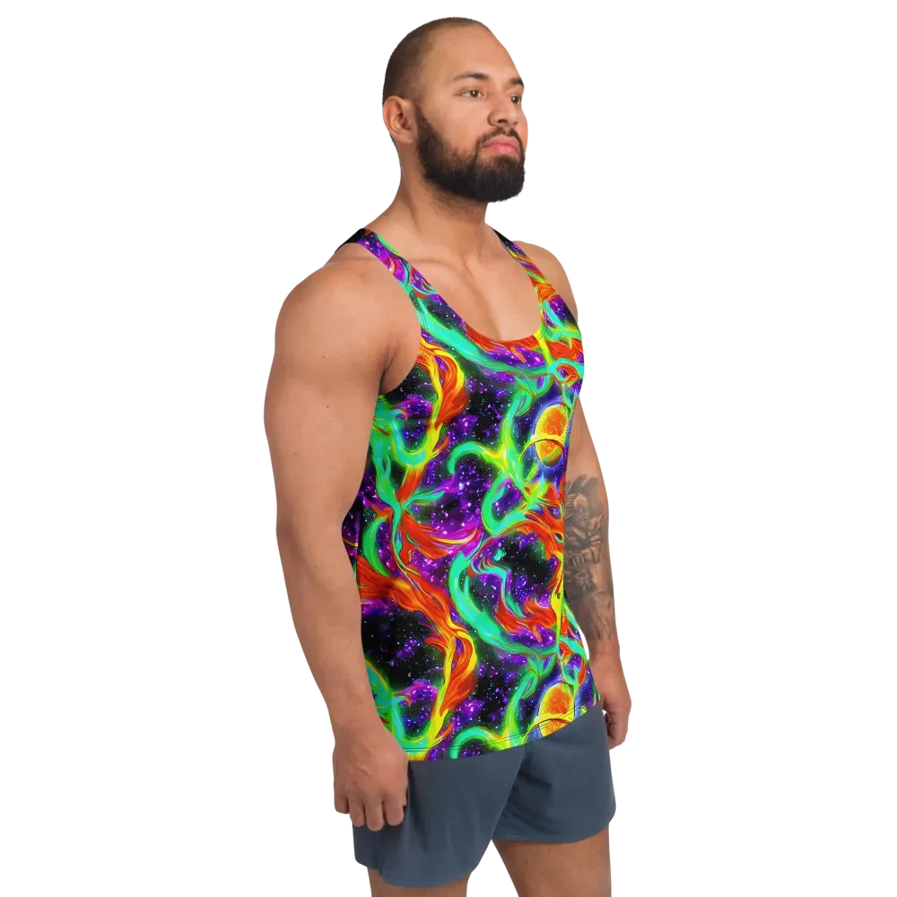 Cosmic Flare on Men's Tank Top — Right Front