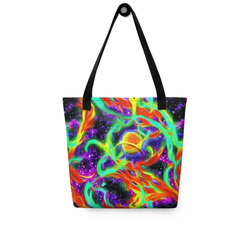 Cosmic Flare on a Tote Bag
