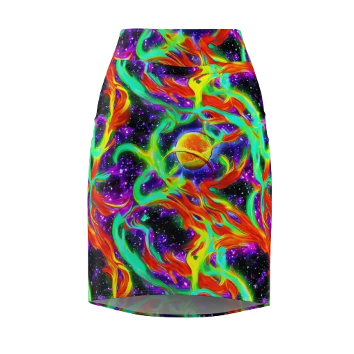 Cosmic Flare on a Pencil Skirt