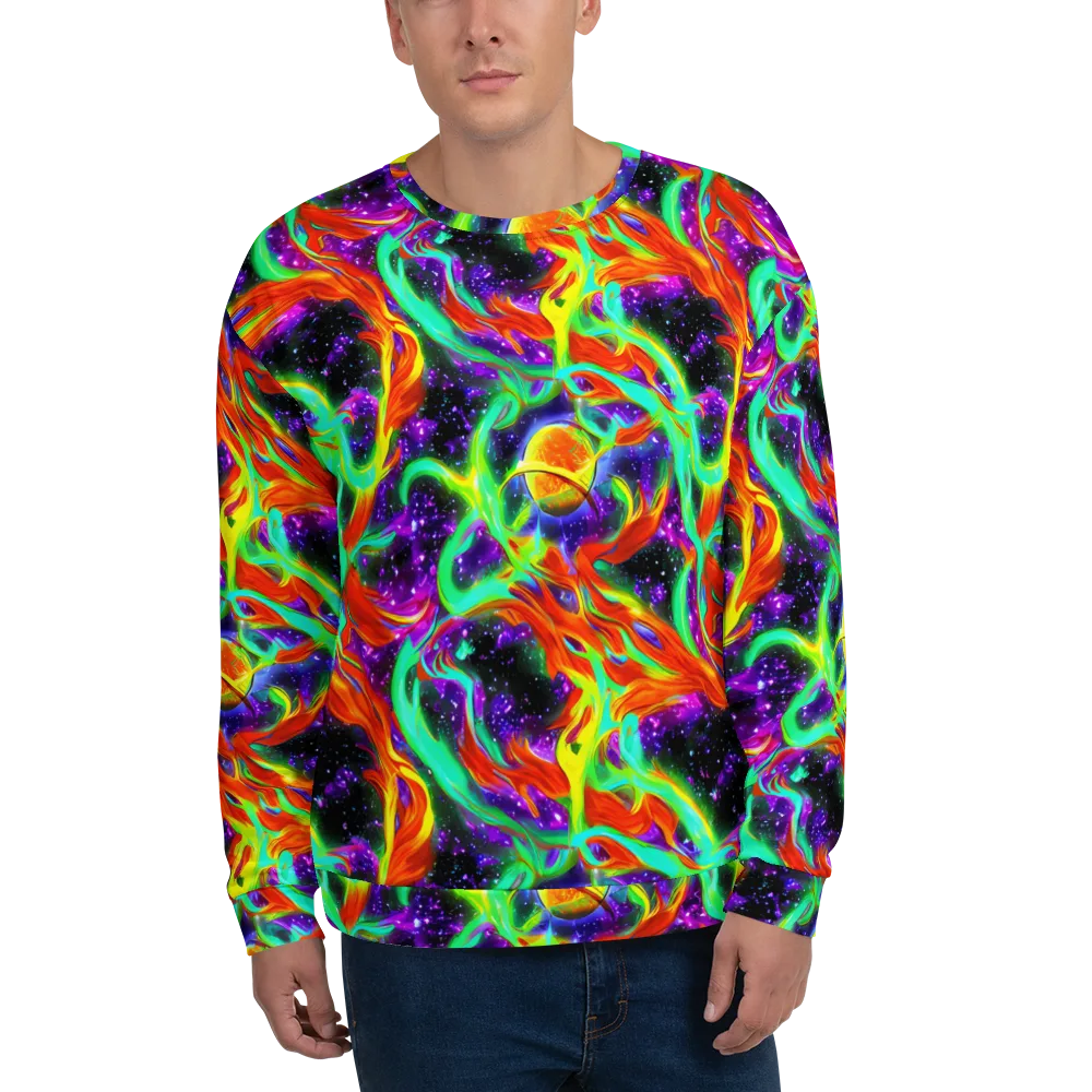 Cosmic Flare on Sweatshirt — Front