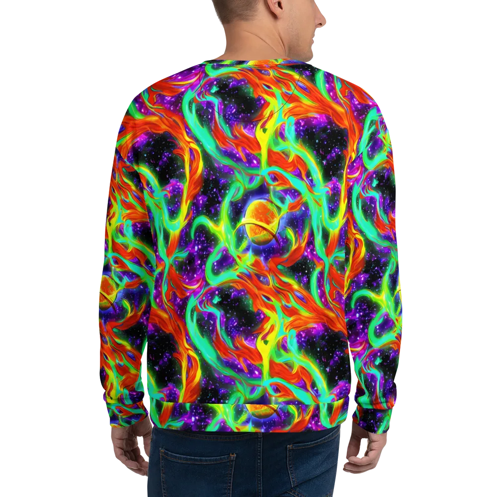 Cosmic Flare on Sweatshirt — Back