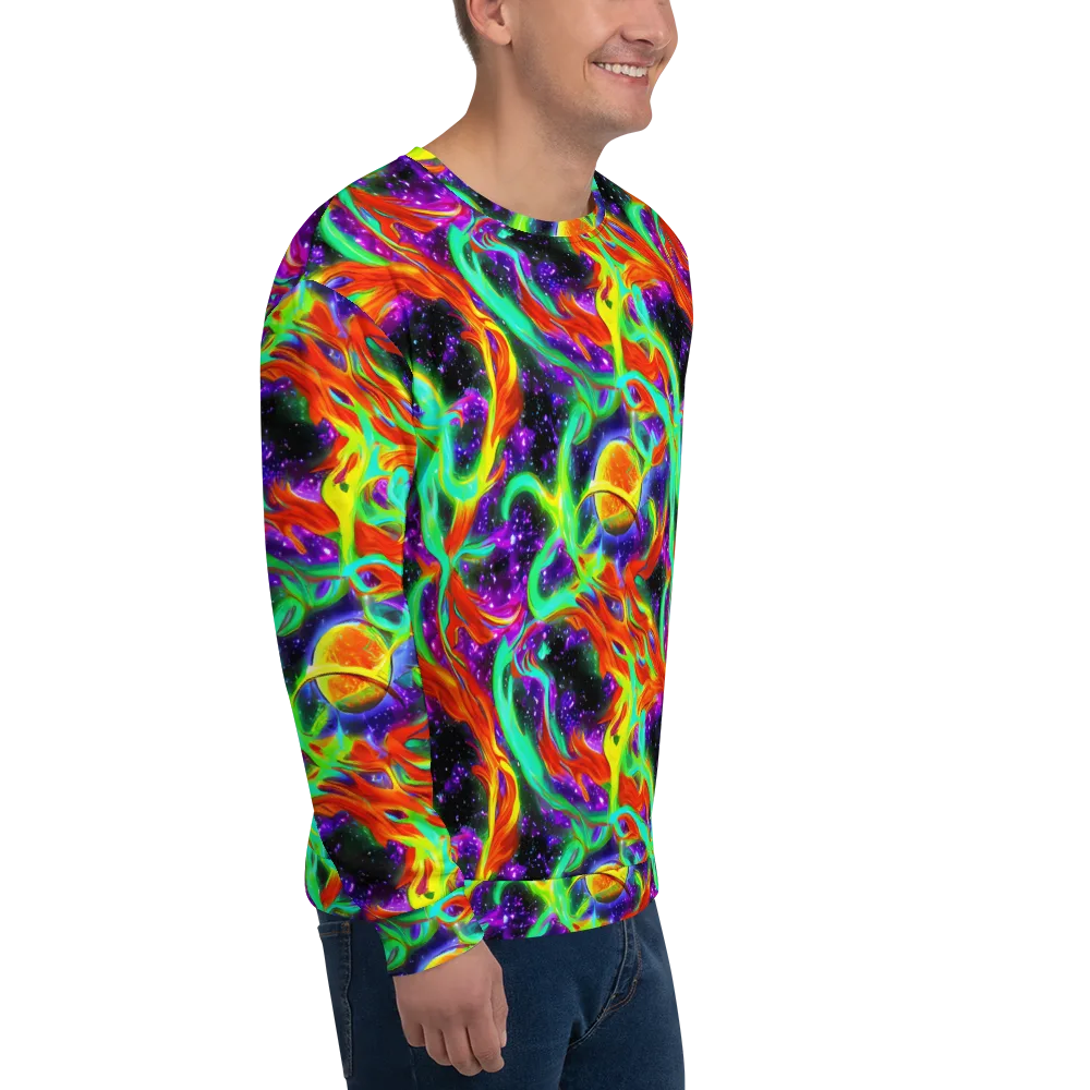 Cosmic Flare on Sweatshirt — Right Front