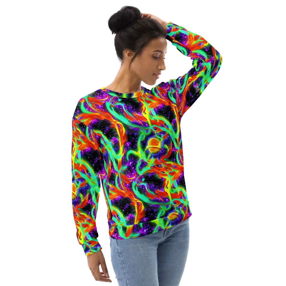 Cosmic Flare on Sweatshirt — Right Front