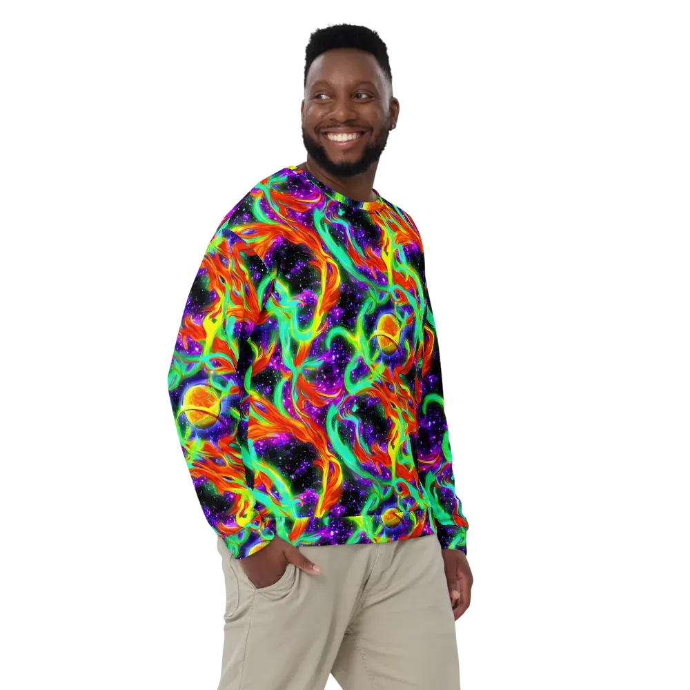 Cosmic Flare on Sweatshirt — Front