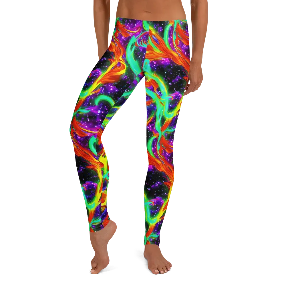 Cosmic Flare on Leggings — Front