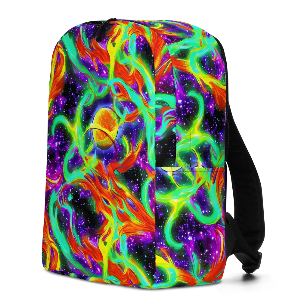 Cosmic Flare on Minimalist Backpack — Left