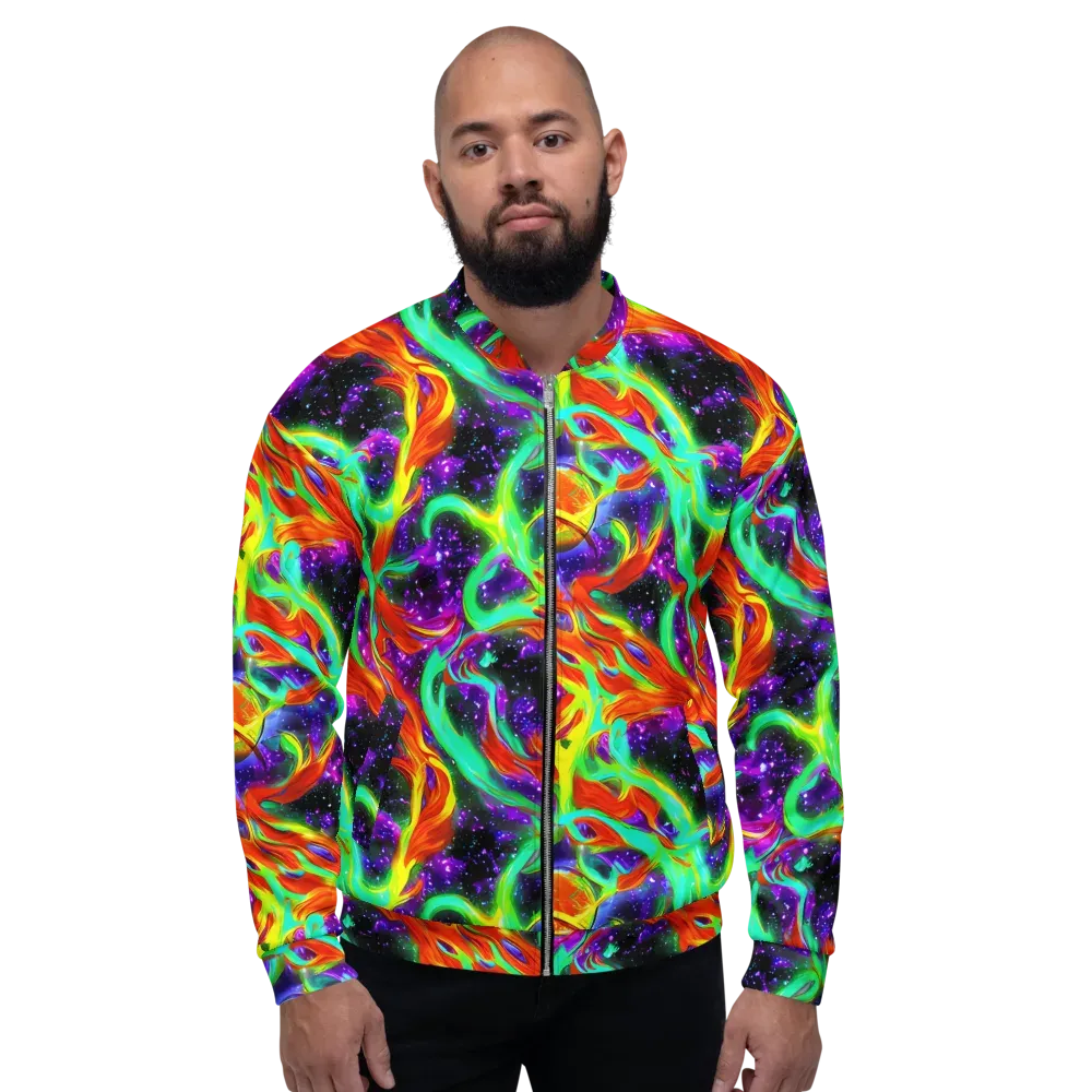 Cosmic Flare on Bomber Jacket — Front