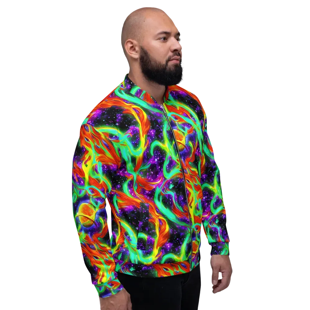 Cosmic Flare on Bomber Jacket — Right