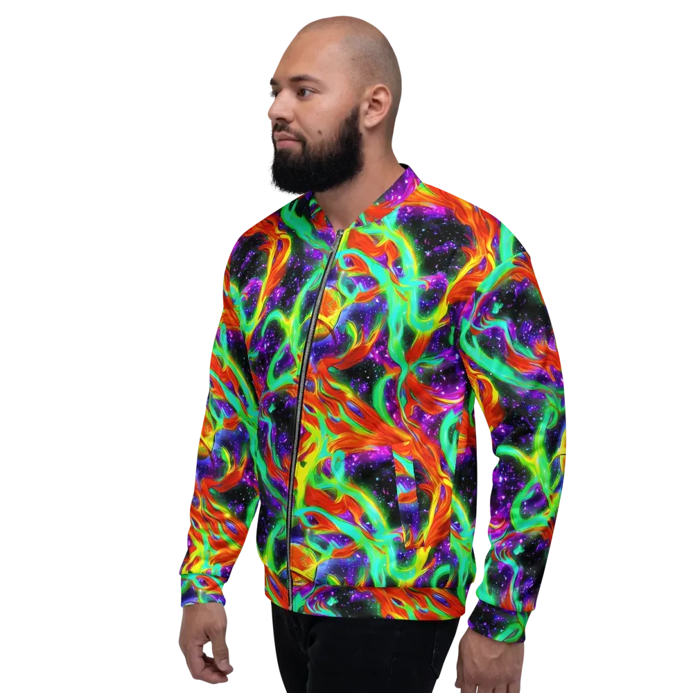 Cosmic Flare on Bomber Jacket — Left