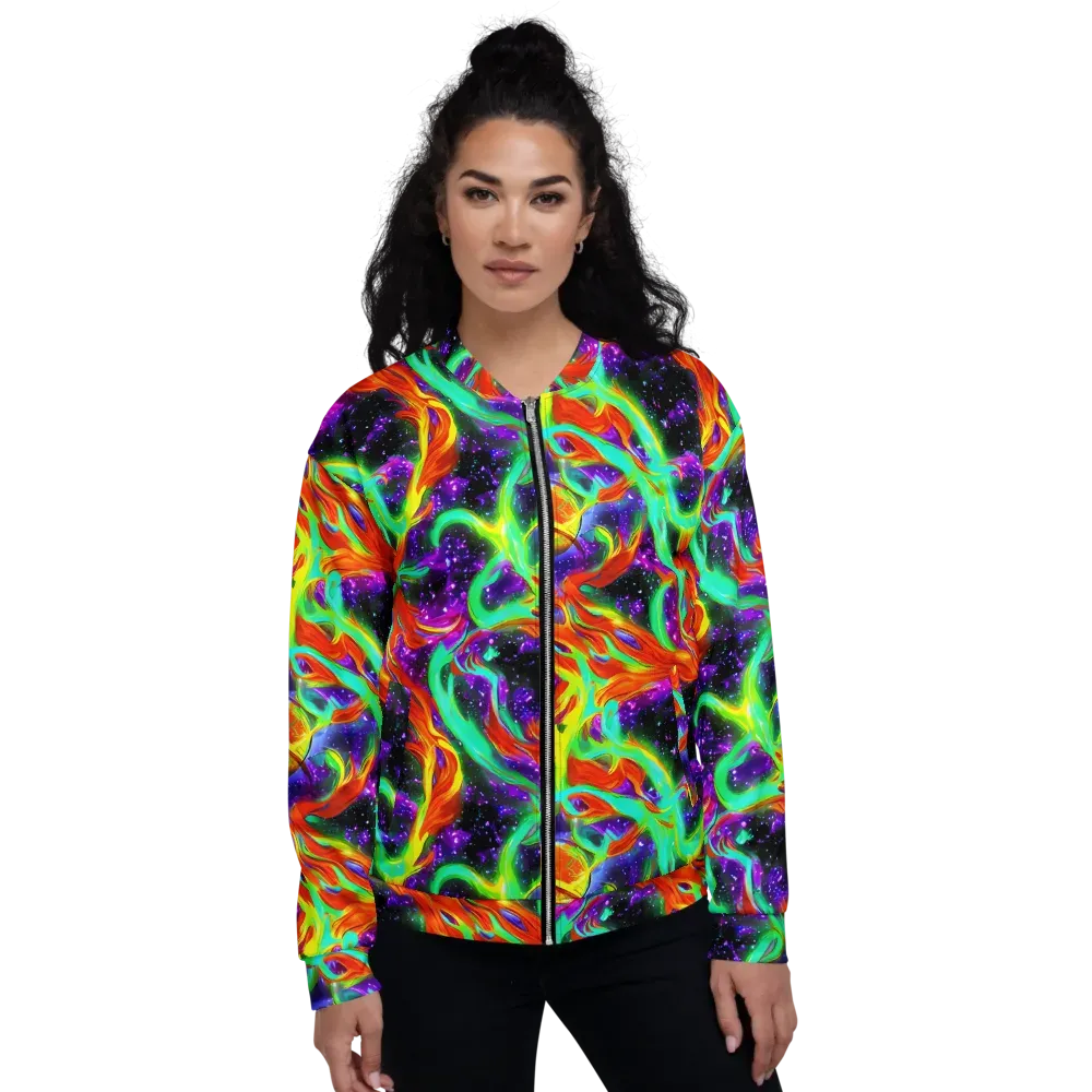 Cosmic Flare on Bomber Jacket — Front