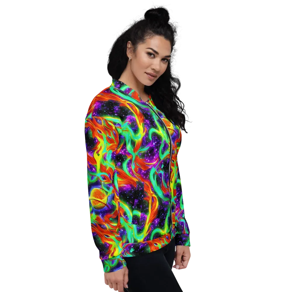 Cosmic Flare on Bomber Jacket — Right