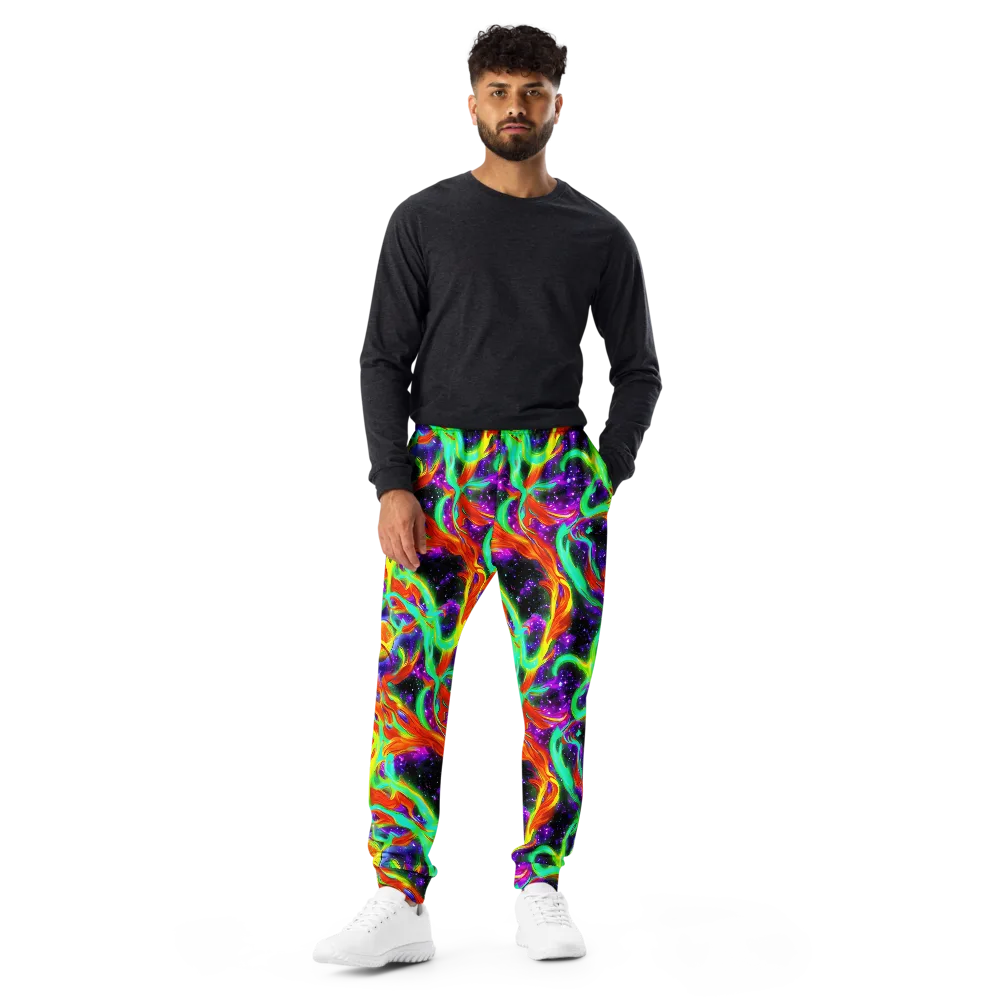 Cosmic Flare on Men's Joggers — Front