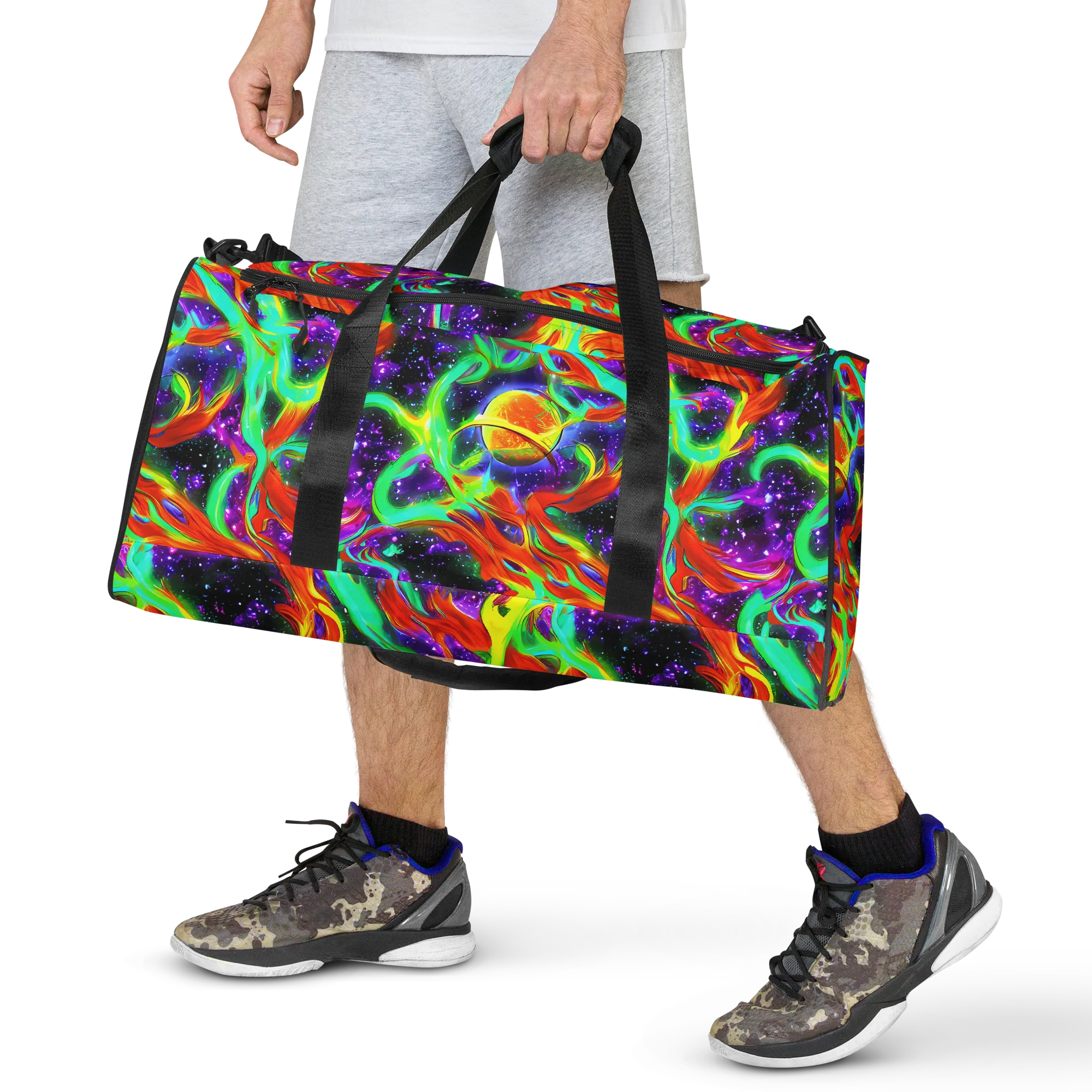 Cosmic Flare on Duffle Bag — Front