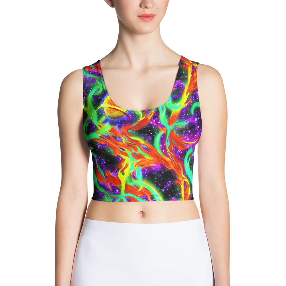Cosmic Flare on Crop Top — Front