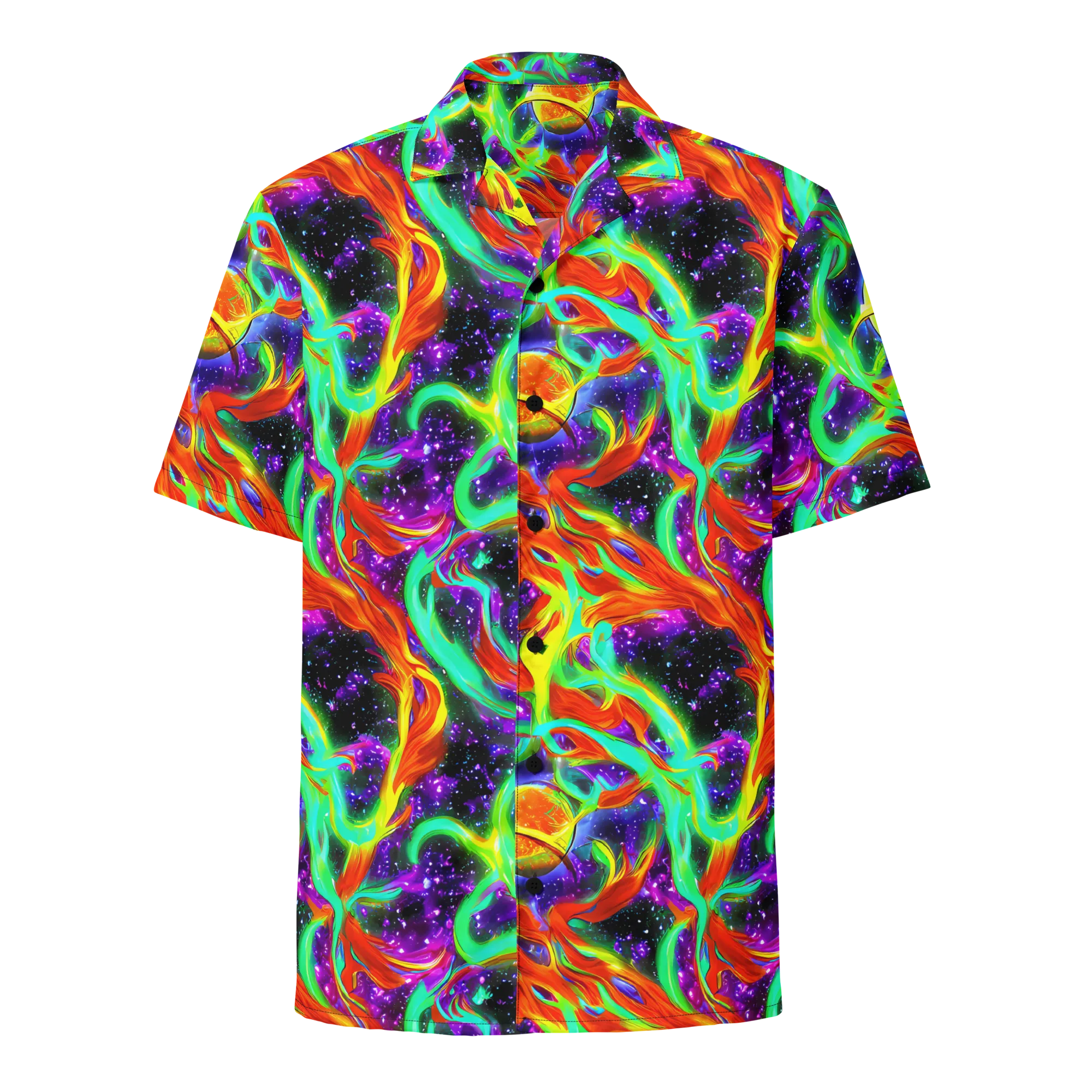 Cosmic Flare on Button Shirt — Front