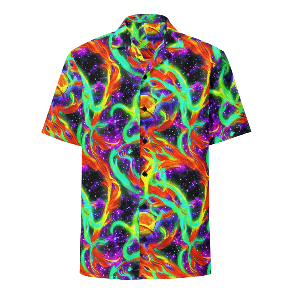 Cosmic Flare on Button Shirt — Front