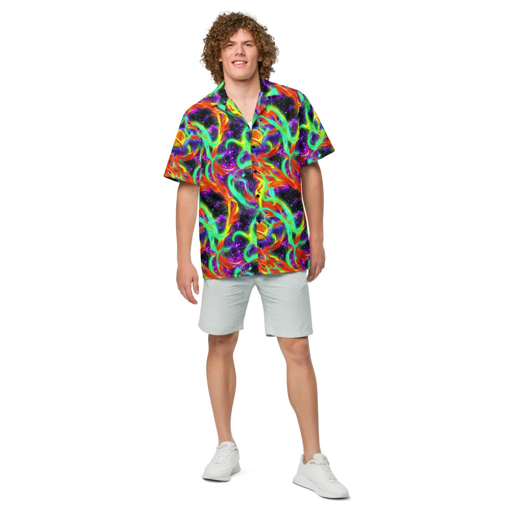 Cosmic Flare on Button Shirt — Front