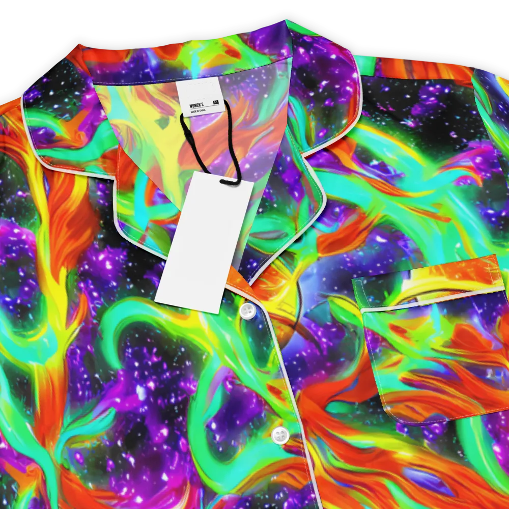 Cosmic Flare on Women's Short Sleeve Pajama Top — Product details