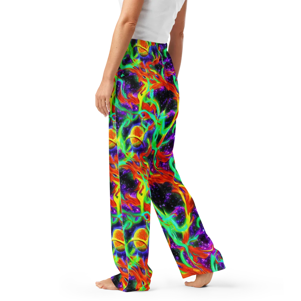 Cosmic Flare on Women's Pajama Pants — Left