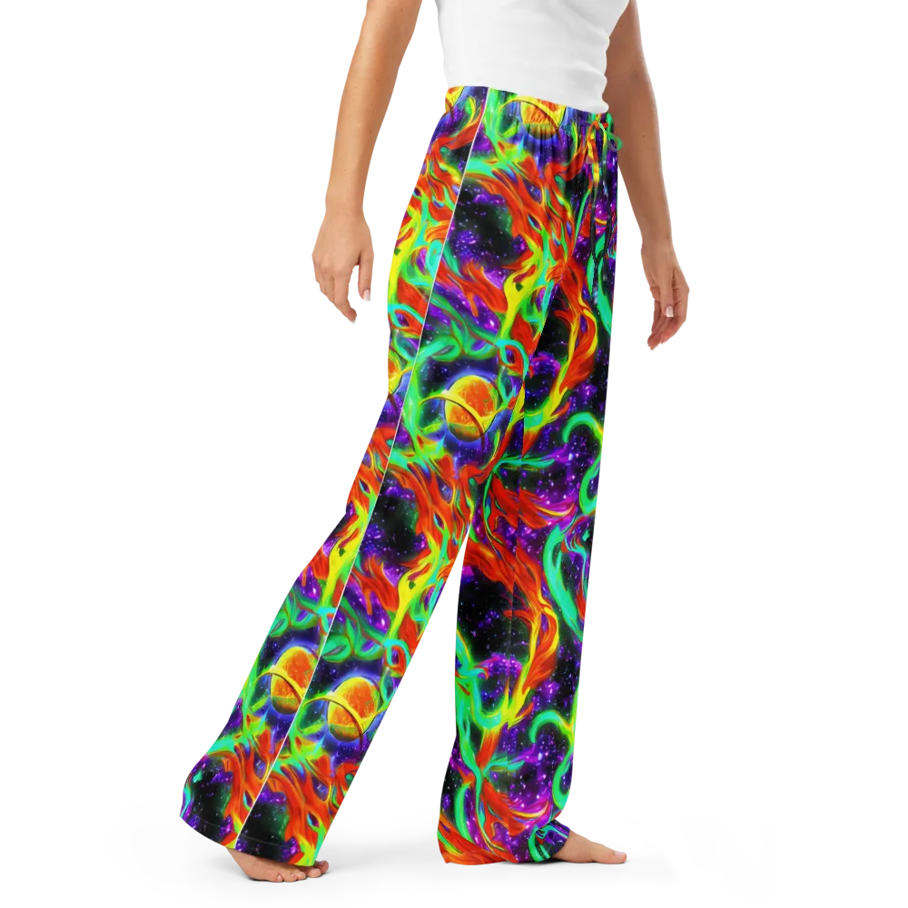 Cosmic Flare on Women's Pajama Pants — Right Front