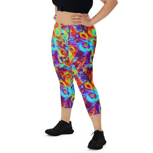 Fever Spiral on a Capri Leggings