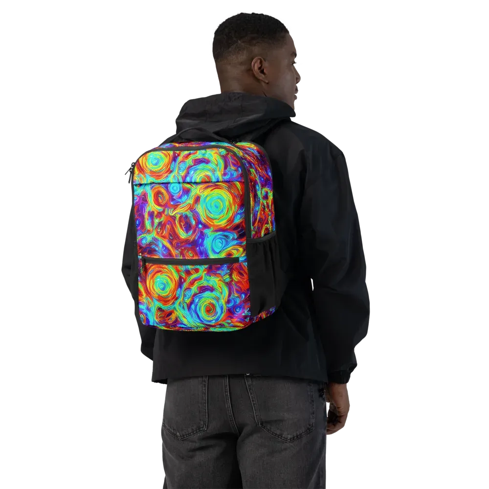 Fever Spiral on Utility Backpack — Back