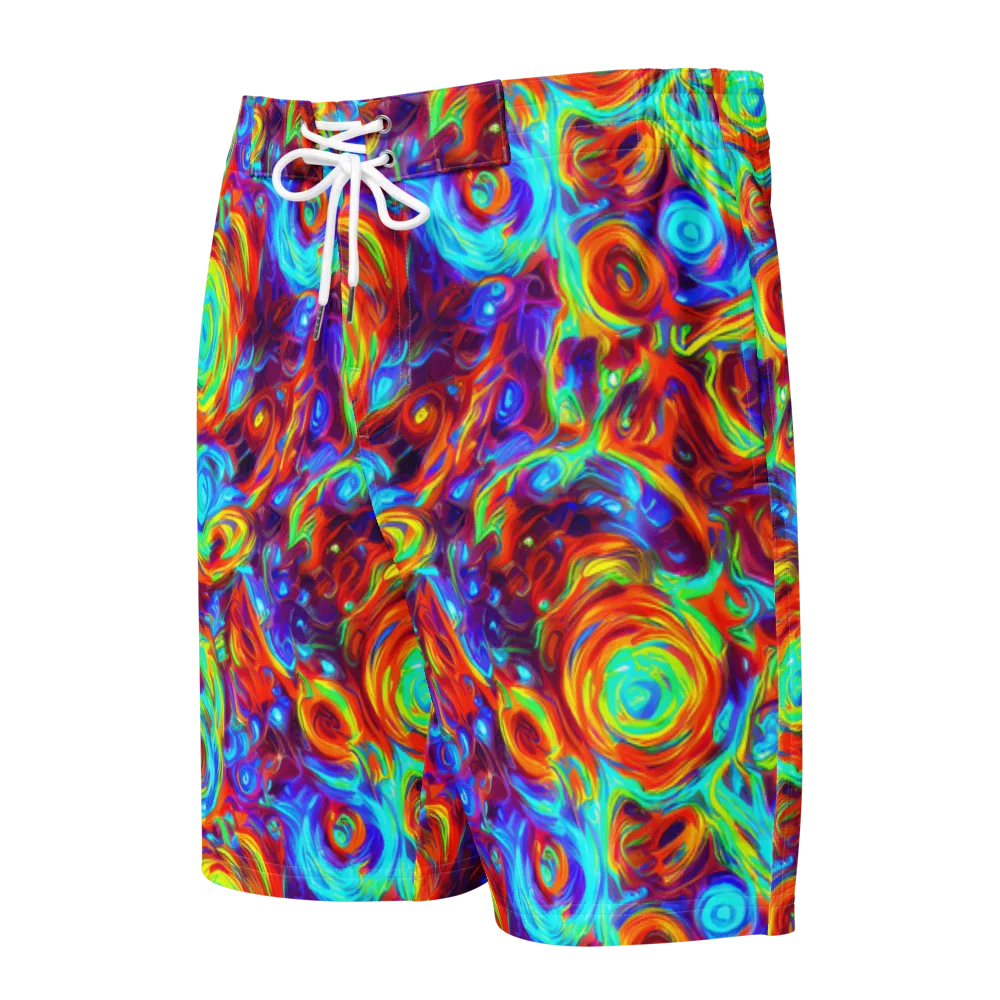 Fever Spiral on Men's Board Shorts — Front