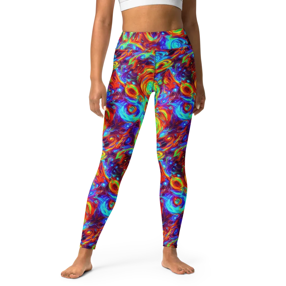 Fever Spiral on Yoga Leggings — Front