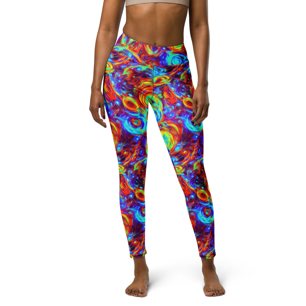 Fever Spiral on Yoga Leggings — Front