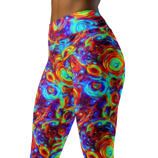 Fever Spiral on a Yoga Leggings