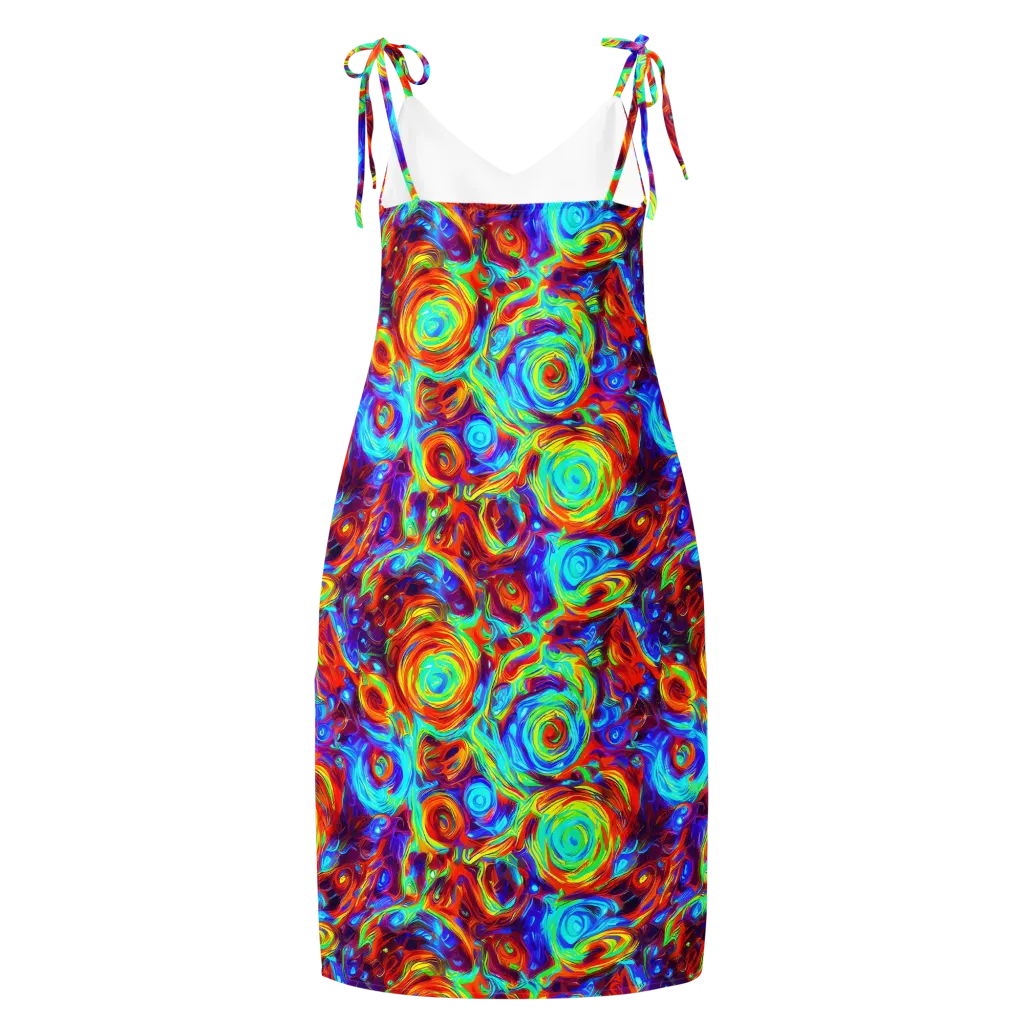 Fever Spiral on Slip Dress — Back