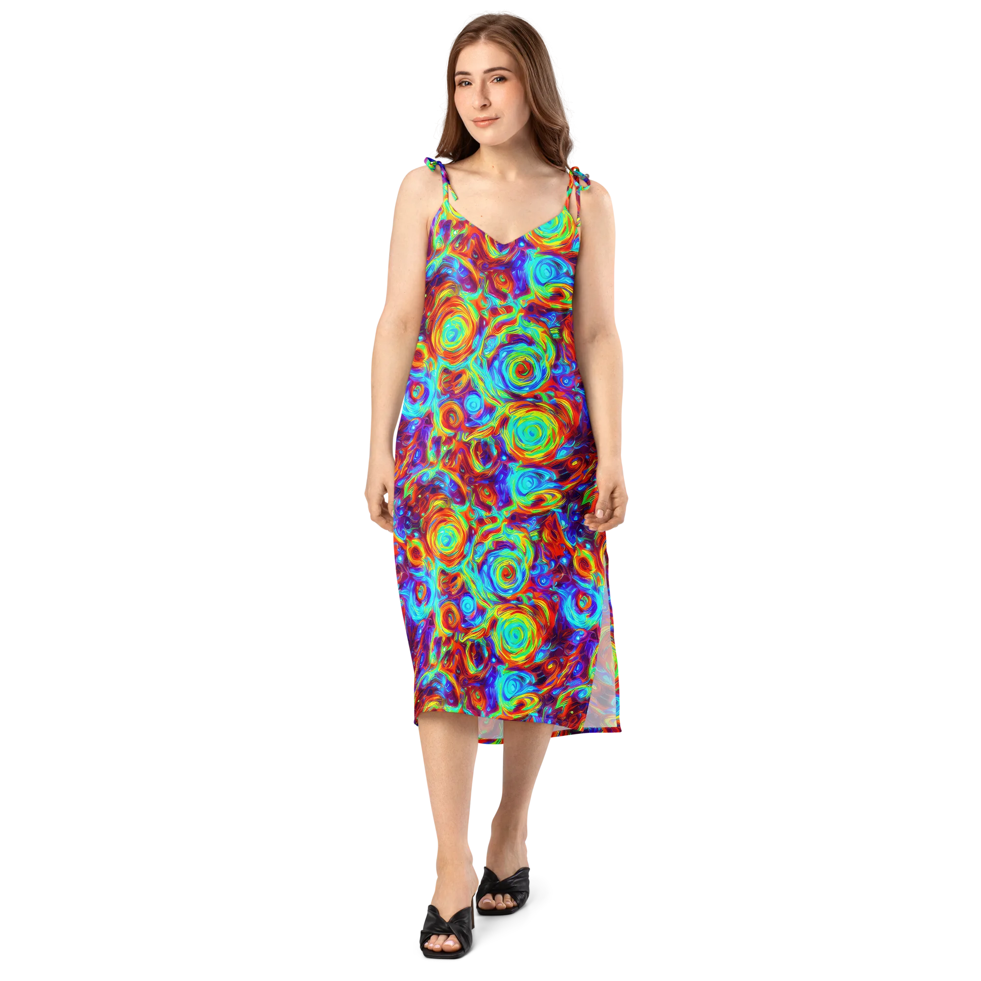 Fever Spiral on Slip Dress — Front