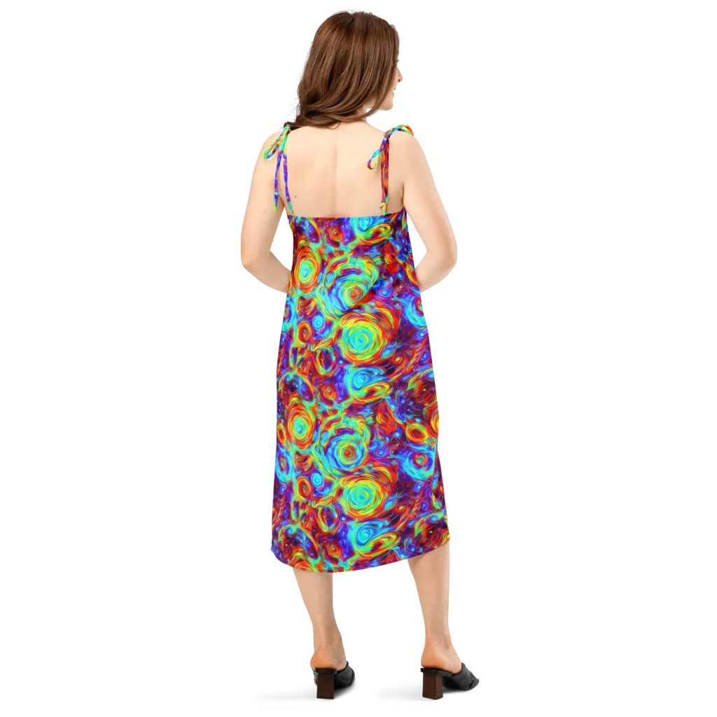 Fever Spiral on Slip Dress — Back