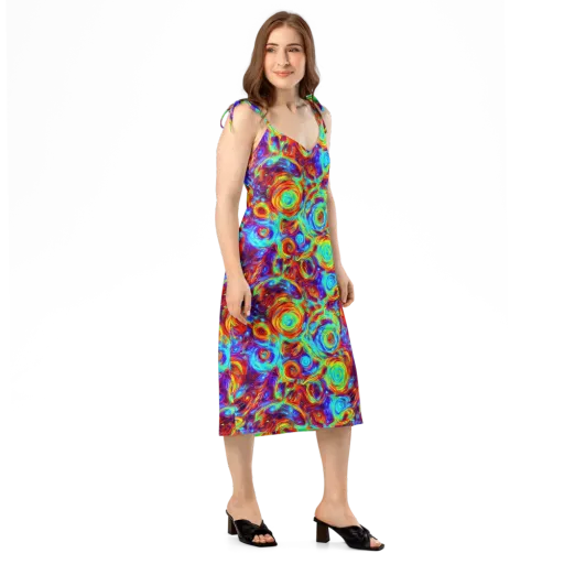 Fever Spiral on a Slip Dress