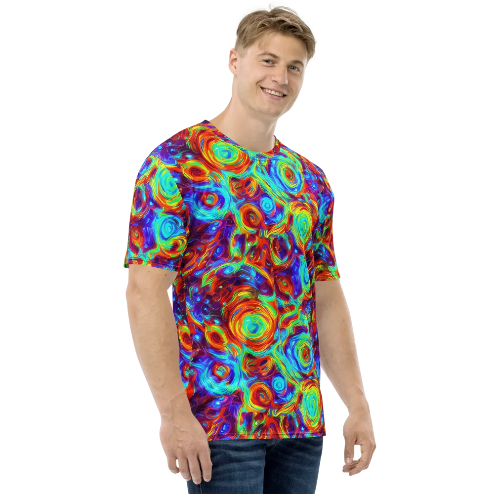 Fever Spiral on Men's Crew Neck T-Shirt — Right